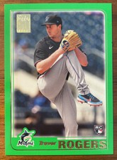 2021 Topps Archives 2001 Topps Green 55/125 Trevor Rogers #203 Rookie RC