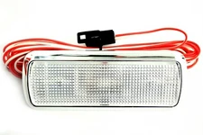 60-66 67-72 Chevy C10 Chrome LED Interior Dome Lamp Inside Cab Light Clear Lens