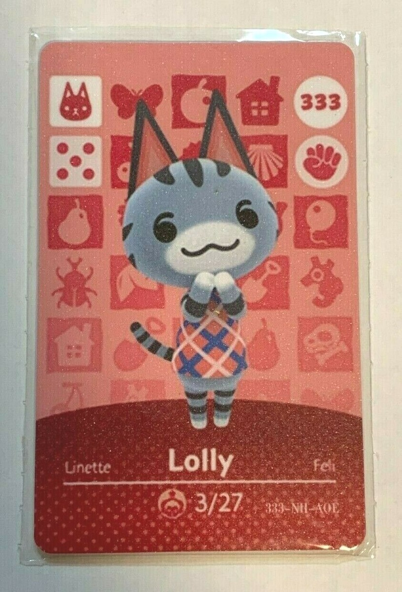 苺白玉あいす。　　amiiboカード Animal Crossing New Horizons Amiibo: Lolly #333 NFC Tag FREE
