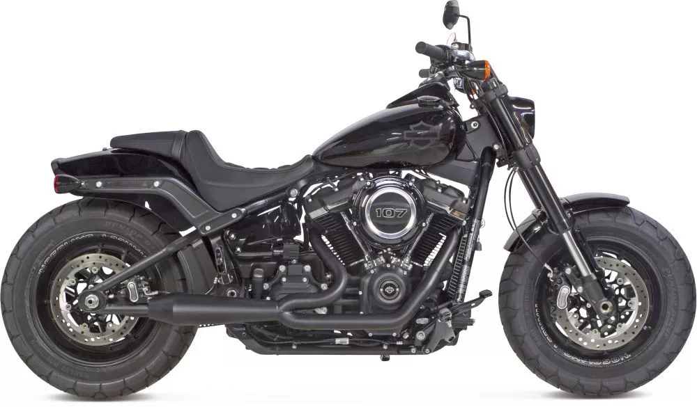 TBR Comp S 2 1 Gen II Black Full Exhaust For Harley Fat Bob 107