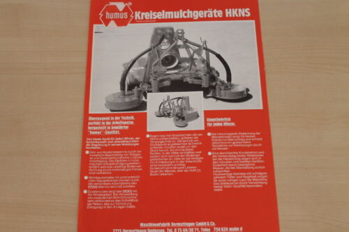 177171) Humus Kreiselmulcher HKNS Prospekt 08/1983 - Afbeelding 1 van 1