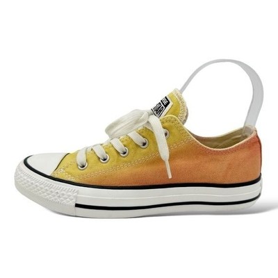 Customized Ombré Orange Yellow Converse All Star Low-Top Unisex Sneakers M4 W6