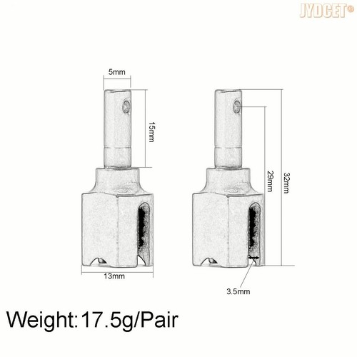 #AR310439 #ARAC4011 Stahl Diff Outdrive 2 Stück für RC ARRMA 1/7 Mojave 1/8 Kraton - Bild 2 von 7