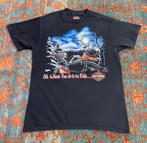 Vintage 1992 OH WHAT FUN IT IS TO RIDE Harley Davidson T shirt size medium  - Picture 1 of 6