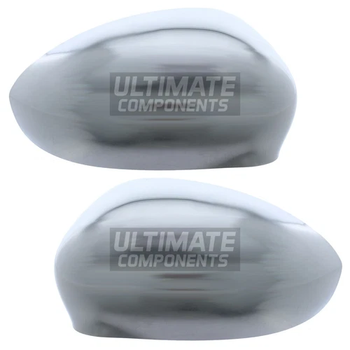 Abarth 500 Hatchback 2015-> Wing Door Mirror Covers Caps Chrome Finish 1 Pair