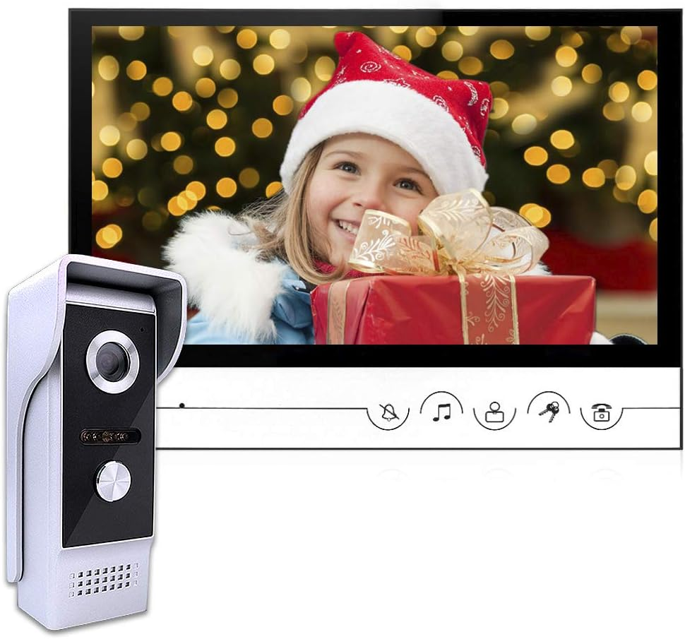 Wired Video Doorbell Intercom with 9-Inch Monitor for Secure Entry-image