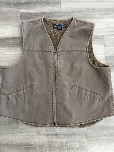 Field And Stream Duck Canvas Sherpa Lined Vest XL Work Farm And Ranch Vintage - 第 1/6 張圖片