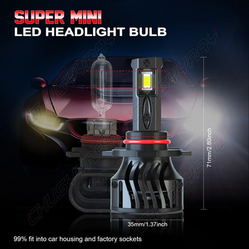 4x 9005 9006 LED Combo Headlight Bulbs 2SIDE High Low Beam Kit Xenon Super White - Picture 2 of 12