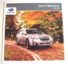 Subaru. Outback. Subaru Outback 2.0D SX. Brochure vendita 2014