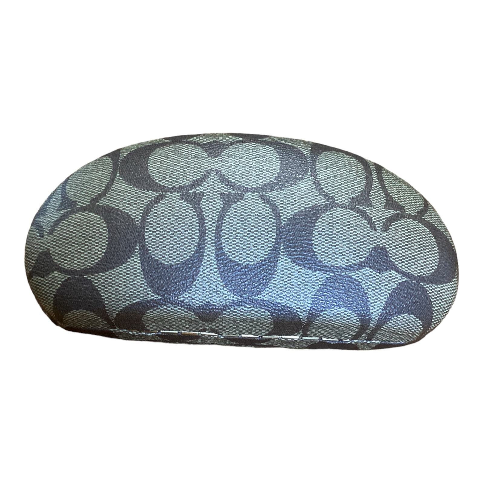 Coach Designer Sunglasses Case Initial Brown Clam… - image 3