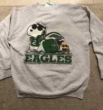 Philadelphia Eagles Cartoon 90s Unisex Sport Gray Sweatshirt AN42034