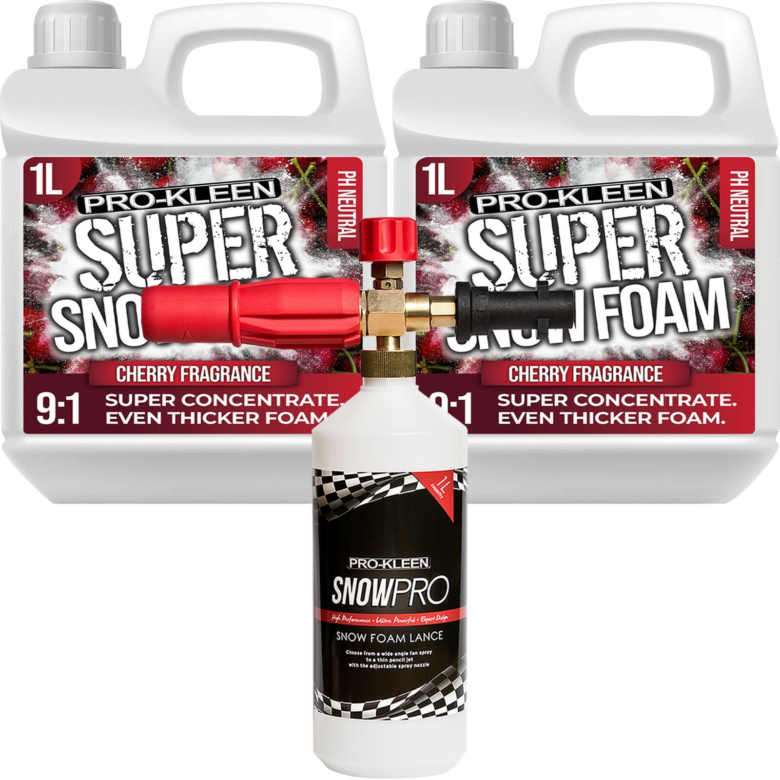 ProKleen Super Concentrate 2 x 1L Snow Foam Cherry Karcher K Compatible Lance