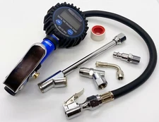 Preece 300PSI Digital Tire Gauge and Inflator with Air Chuck Kit