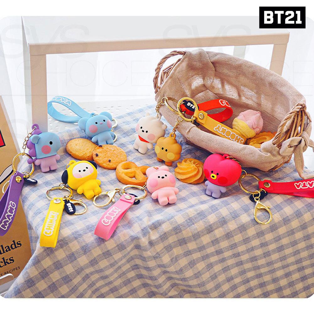 BTS BT21 Official Authentic Goods Figure Strap Keyring minini Ver