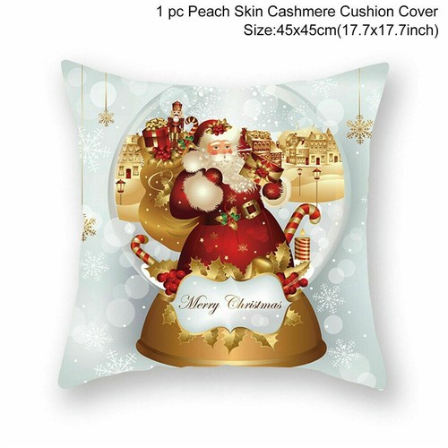 18x18" Christmas Sofa Pillow Case 3D Snowman Cushion Cover Decoration Cover gift - Picture 22 of 26