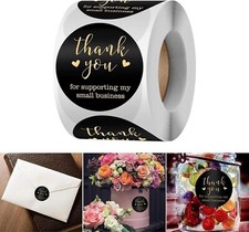 Thank You For Supporting My Small Business 1.5 Inch Self Adhesive 500 Label Roll