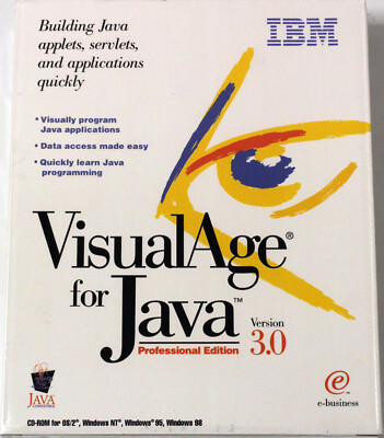 RARITÄT - IBM VisualAge for Java 3.0 Professional - Windows/OS2 - Englisch - NEU