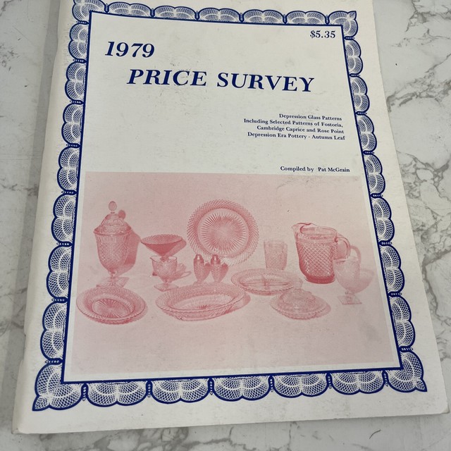 1979 PRICE SURVEY Glass Pottery & China Price Guide Paperback Book 1979 PRICE SURVEY Glass Pottery & China Price Guide Paperback Book