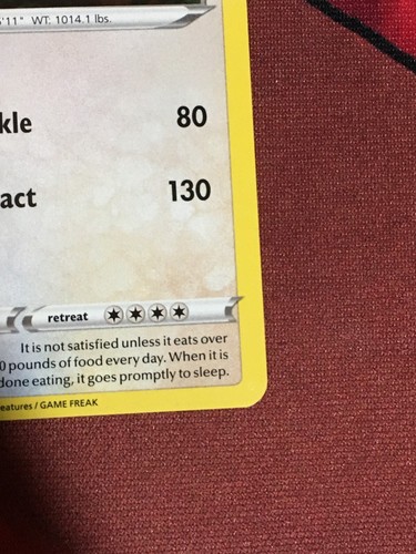 C6331 POKEMON TCG SWORD SHIELD BASE SNORLAX #140 NM HOLO RARE - Picture 5 of 12