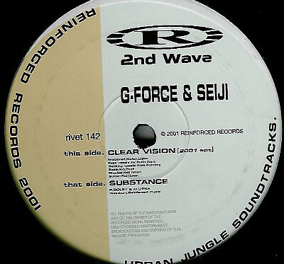 G Force & Seiji - Clear Vision (2001 Edit) / Substance (12'') (Very Good (VG)) - 