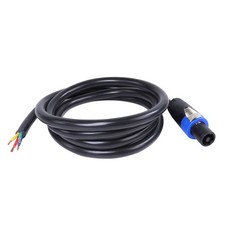 4 Wire Speakon Cable w/ Socket Chuchero Box, Loud Speaker, Mids Pro PA DJ Cables