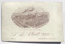 1889 ELGIN, IL ELGIN NATIONAL WATCH COMPANY PLATT PROMO CABINET CARD PHOTO F44