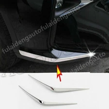 For Lexus RX350 RX450H 2016-2019 Chrome Steel Front Bumper Corner Lip Cover Trim