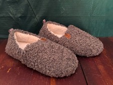 EverFoams Women's Slippers Sz 7.5 Gray Soft Memory Foam House Shoes Comfy