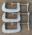 3x Record Junior 2" G Cramps C Clamps Carpenters Workshop Tool 2"