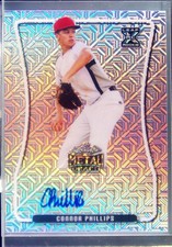 2020 Leaf Metal Draft Connor Phillips Silver Mojo Auto RC #BA-CP1 Mariners