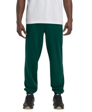 Reebok Mens SALE Regular fit Track Pants Size S Green Polyester Solid