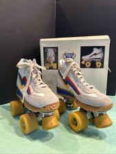 Vintage 70's World Cup Skates Rainbow Boys 4 Girls 6 Preowned No signs Of Wear