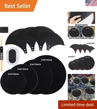 High-Quality 11-Piece Drum Pad Set with 80% Noise Reduction for Practitioners