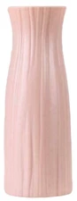 Ceramic Look Plastic Vase - Unbreakable Vase for Flowers Narrow Dusty Pink