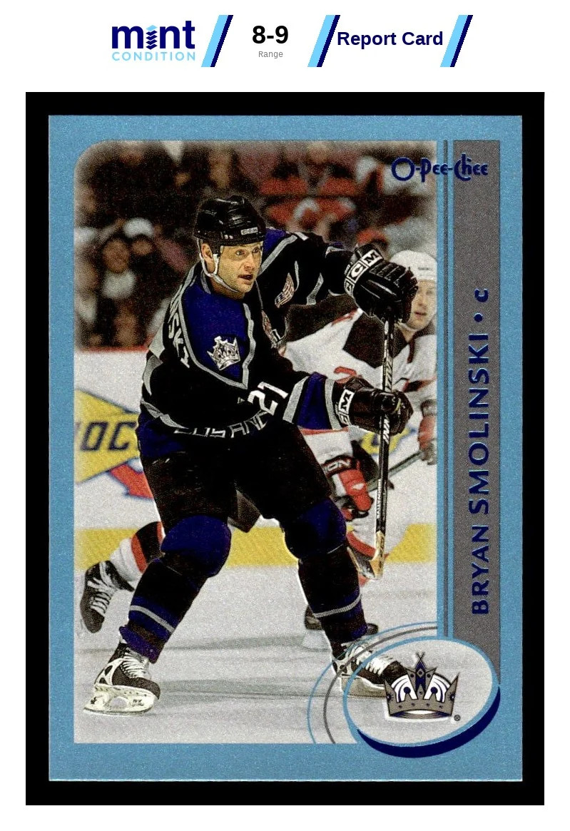 2002 TOPPS BRYAN SMOLINSKI 231 O-PEE-CHEE BLUE LINE 359/500 KINGS MCG 9