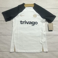 Nike Chelsea FC Strike White Soccer Jersey Size Medium Slim DX3014-101