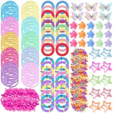 1000PCS Hair Accessories for Girls, Elastic Hair Ties Colorful Rubber Bands