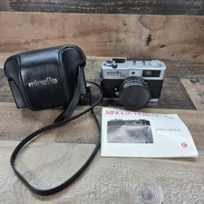 Minolta Hi-Matic 7S II ROKKOR 40mm F1.7 Film Camera with Case And Manual Tested