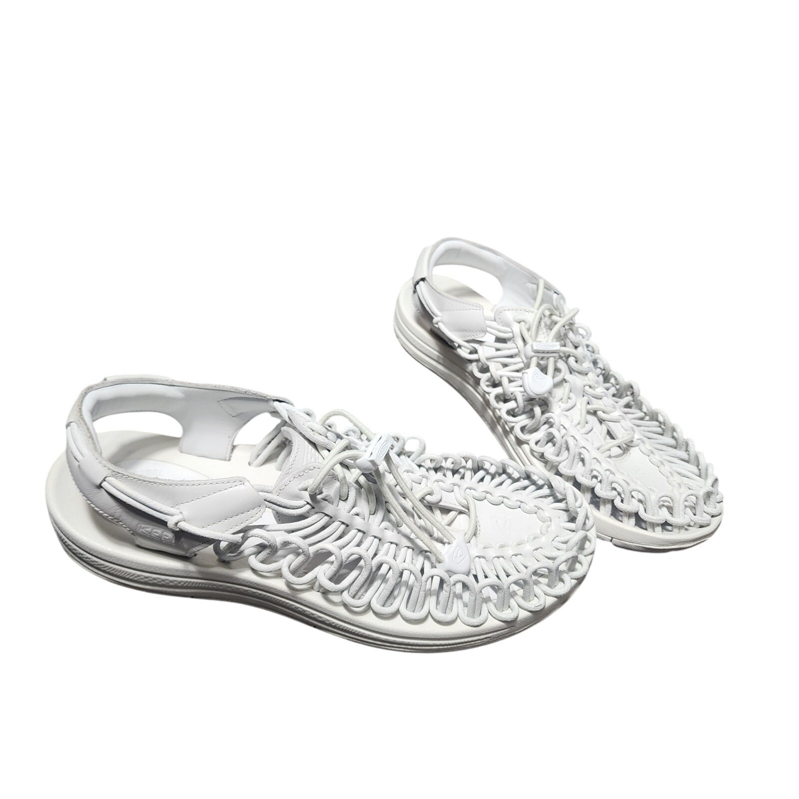 Sandali sneaker Keen Bungee Cord ecologici bianchi antimicrobici arco contorno 8