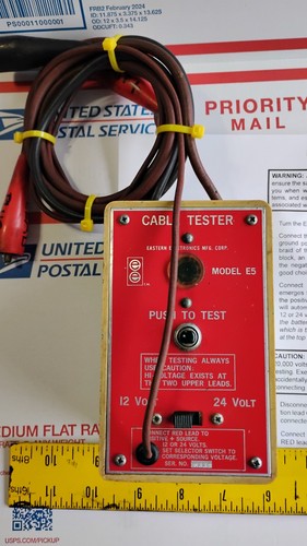 AIRCRAFT MAGNETO SPARK PLUG LEAD CABLE TESTER EASTERN E5 TESTED GOOD BENDIX SLIC