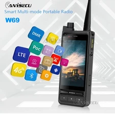 ANYSECU W69 Andriod 14 4G Network Radio NFC WIFI IP68 VHF UHF DMR Digital Radio