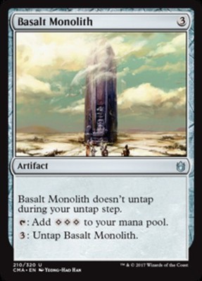 MTG Basalt Monolith, Commander Anthology, Heavily Played, English