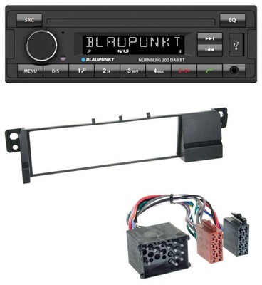Blaupunkt USB DAB MP3 Bluetooth Autoradio für BMW 3er E46 (Rundpin, ab 1998)