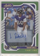 2022 Absolute Rookies Spectrum Green Signatures 22/25 Isaiah Likely Auto m1k