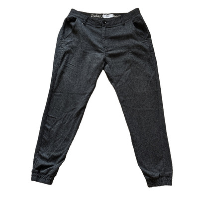 Publish Wool Blend Tweed Jogger Pant Men 32x27 Charcoal Smart Casual Streetwear