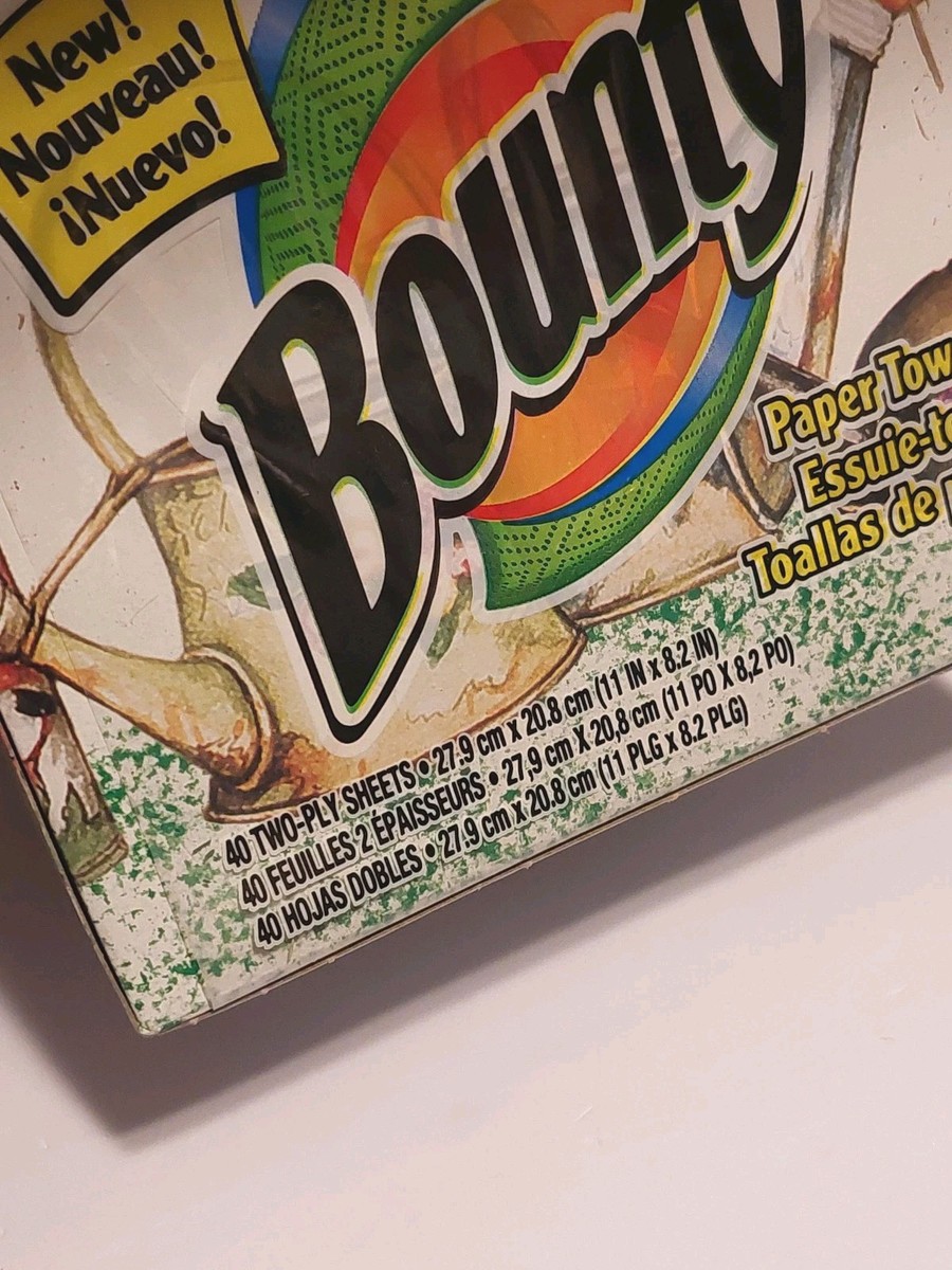 Boîte De 40 Feuilles Bounty - Deux Plis, 11x8,2 Cm - Édition Spéciale Ours En Peluche 2000