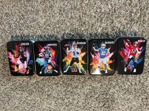 2023 NFL Panini Football Edition Collectors Tins Opened & Empty X5