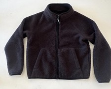 Girls Cat  Jack Fleece Black Coat Jacket Zip Up XS 4 5 4T 5T