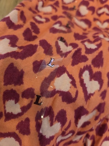 Victoria's Secret Sleep Pants Sz Lg Hearts Pink Purple Pockets Cozy Soft NWT - Picture 6 of 7