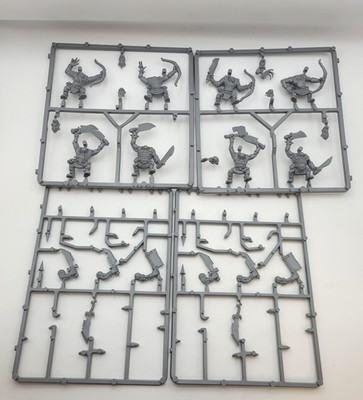 Warhammer 6th Ed Ork Boyz Goblin Archers Lot 16 on Sprue w/ Some Weapons